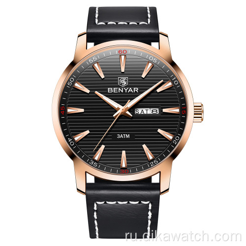 Новый роскошный бренд BENYAR часы мужские кожаные кварцевые часы Reloj Hombre спортивные часы модные часы с датой недели мужской relogio Masculino